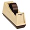 Scotch 3 in. Core Heavy-Duty Weighted Desktop Plastic Tape Dispenser - Putty/Brown